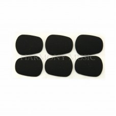 BG A10L Large Mouthpiece Cushion , 0.8mm Patches, 6 Pack - Black