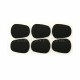 BG A10L Large Mouthpiece Cushion , 0.8mm Patches, 6 Pack - Black