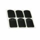 BG A10S Small Mouthpiece Cushion - Black, 0.8mm, 6 Pack